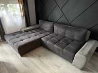 Narożnik szary / grafit sofa kanapa Agata Meble