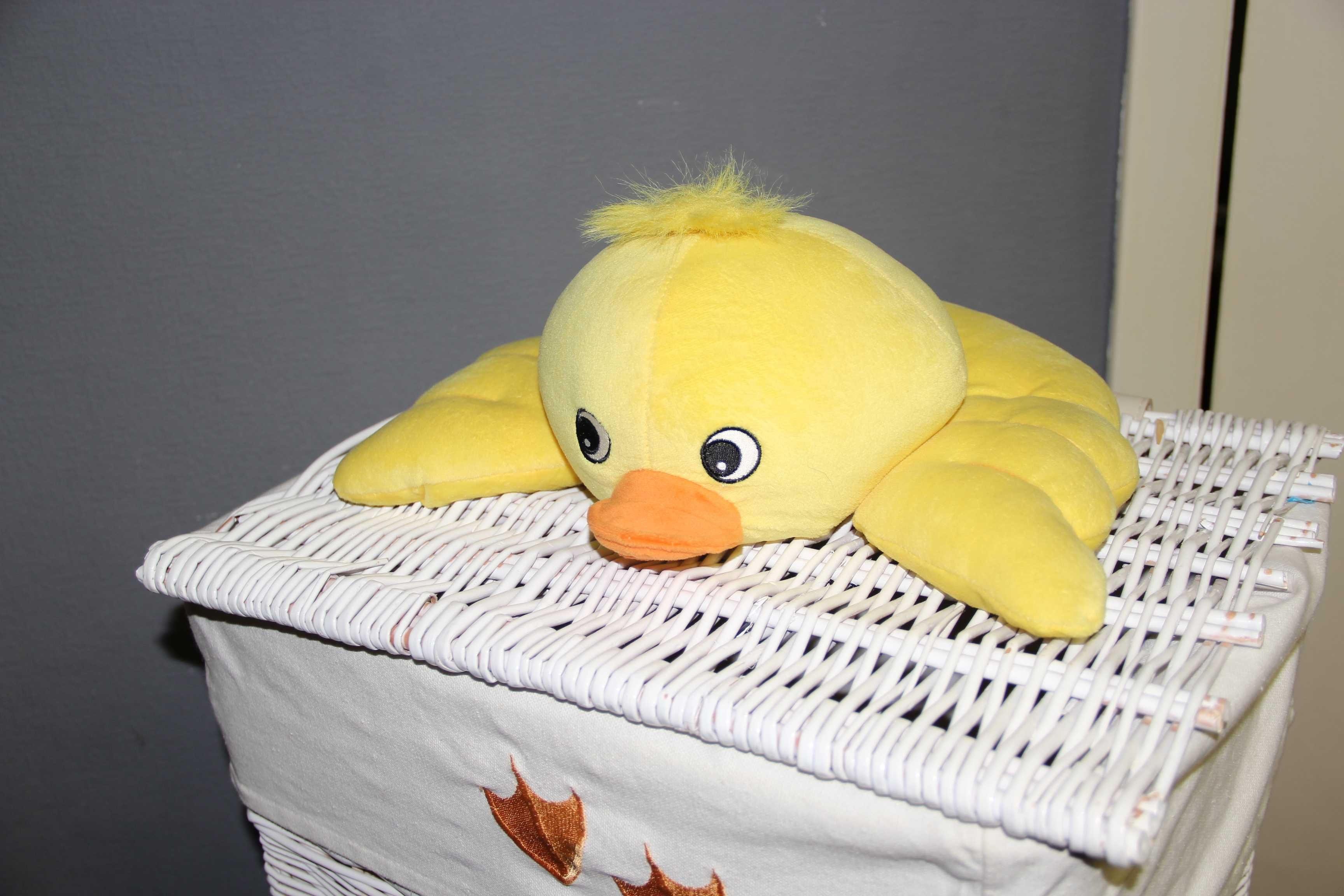 Кошик для іграшок Happy duckling кришка білий 58х44х36см лоза плетіння