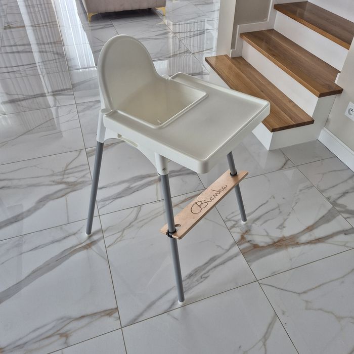 Krzesełko do karmienia Antilop ikea z tacką i podnóżkiem