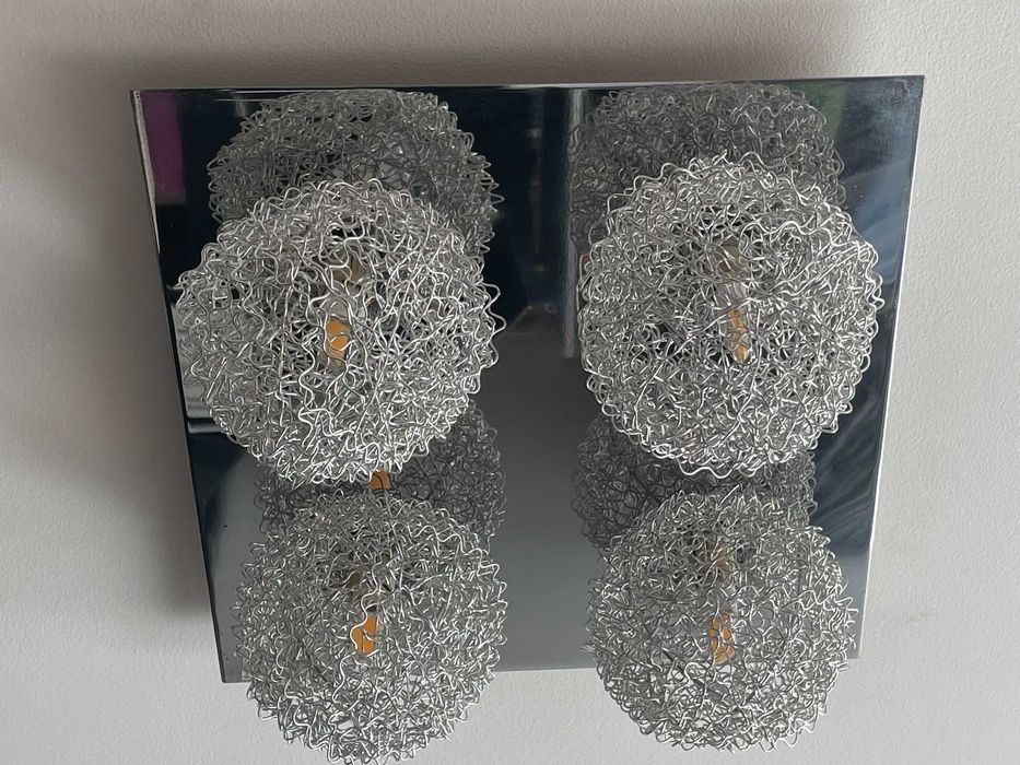 Iluminação/Candeeiro de teto_inox_ conj de 2