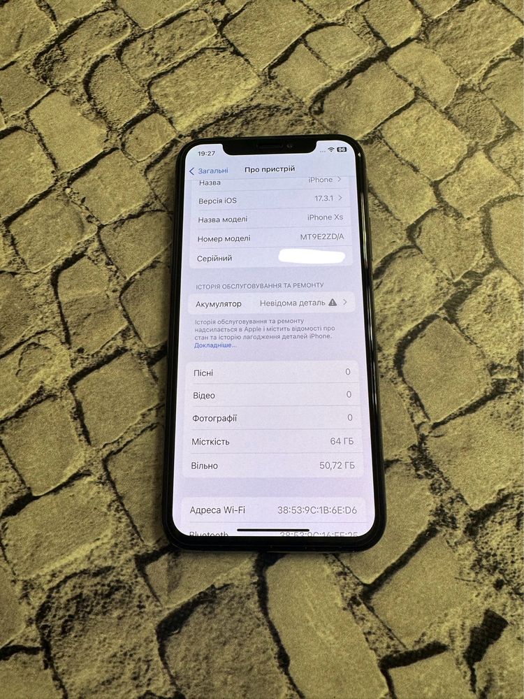 Iphone Xs 64gb neverlock space black