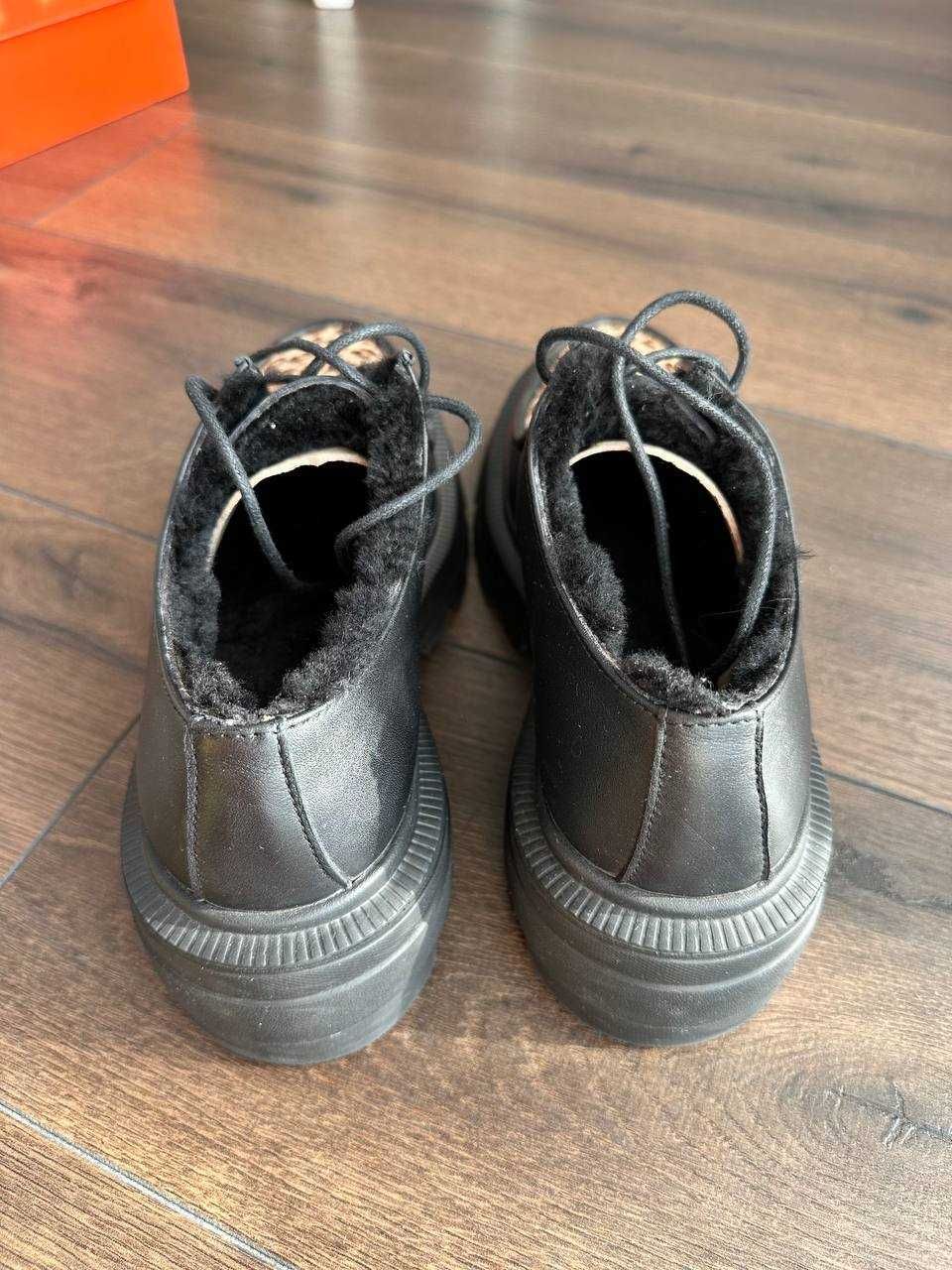 Morkva boots шкіряні дербі на міховій підкладці