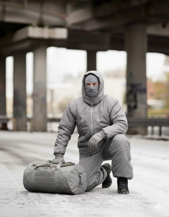 Польський костюс Рівень7 Сірий / зимовий костюм OBLIVION 7 рівнів