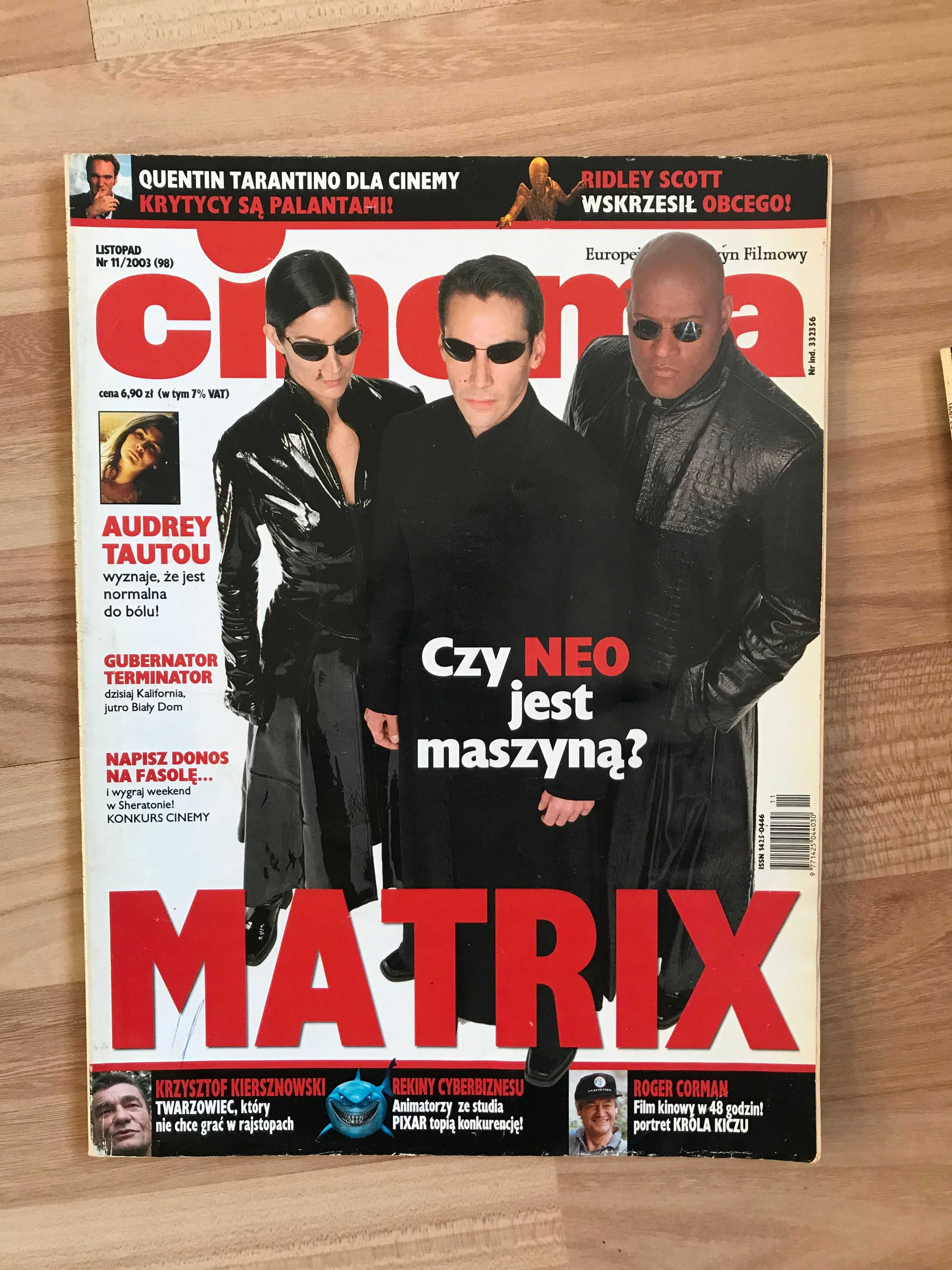 Magazyn filmowy  Cinema 2003 x 6 Matrix Chicago