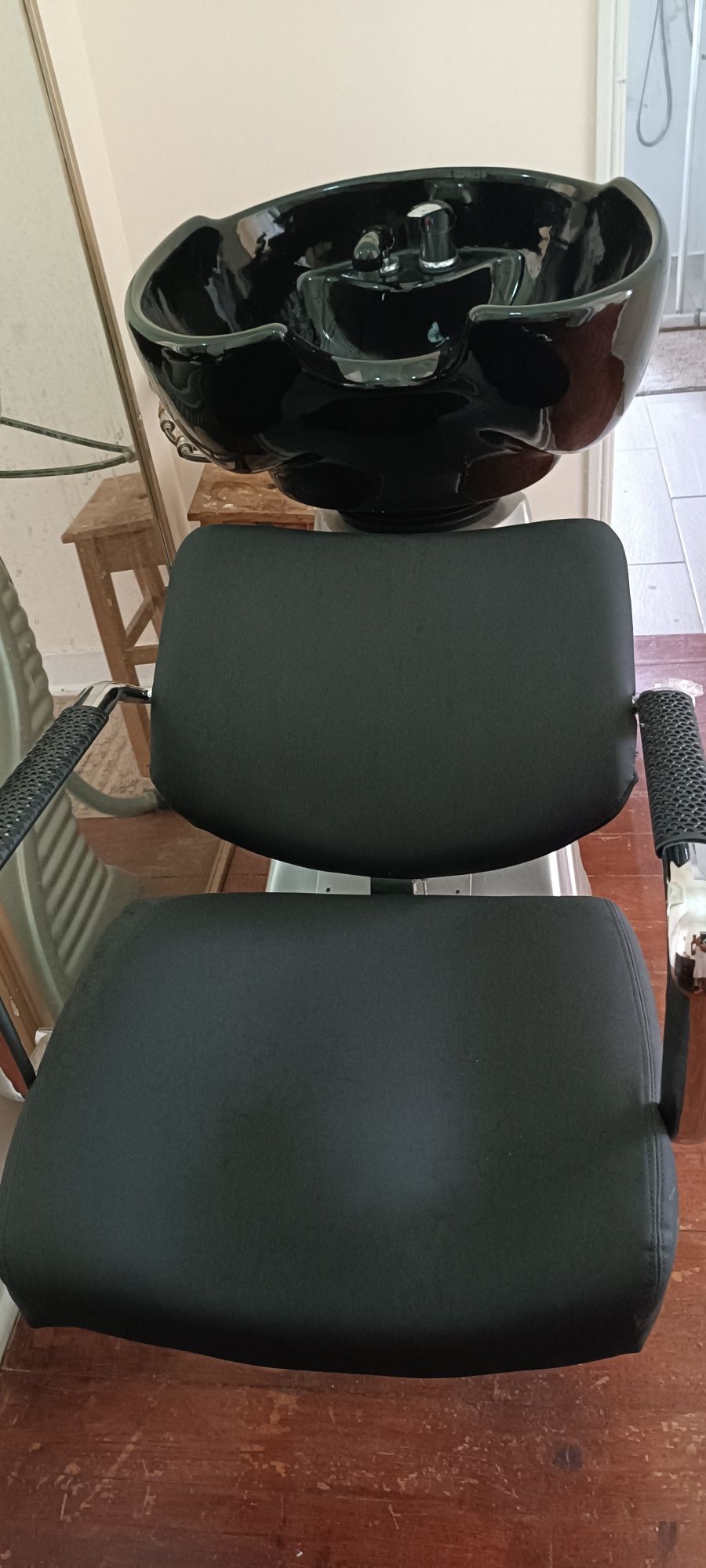 Rampa, lavatório para lavar cabeças