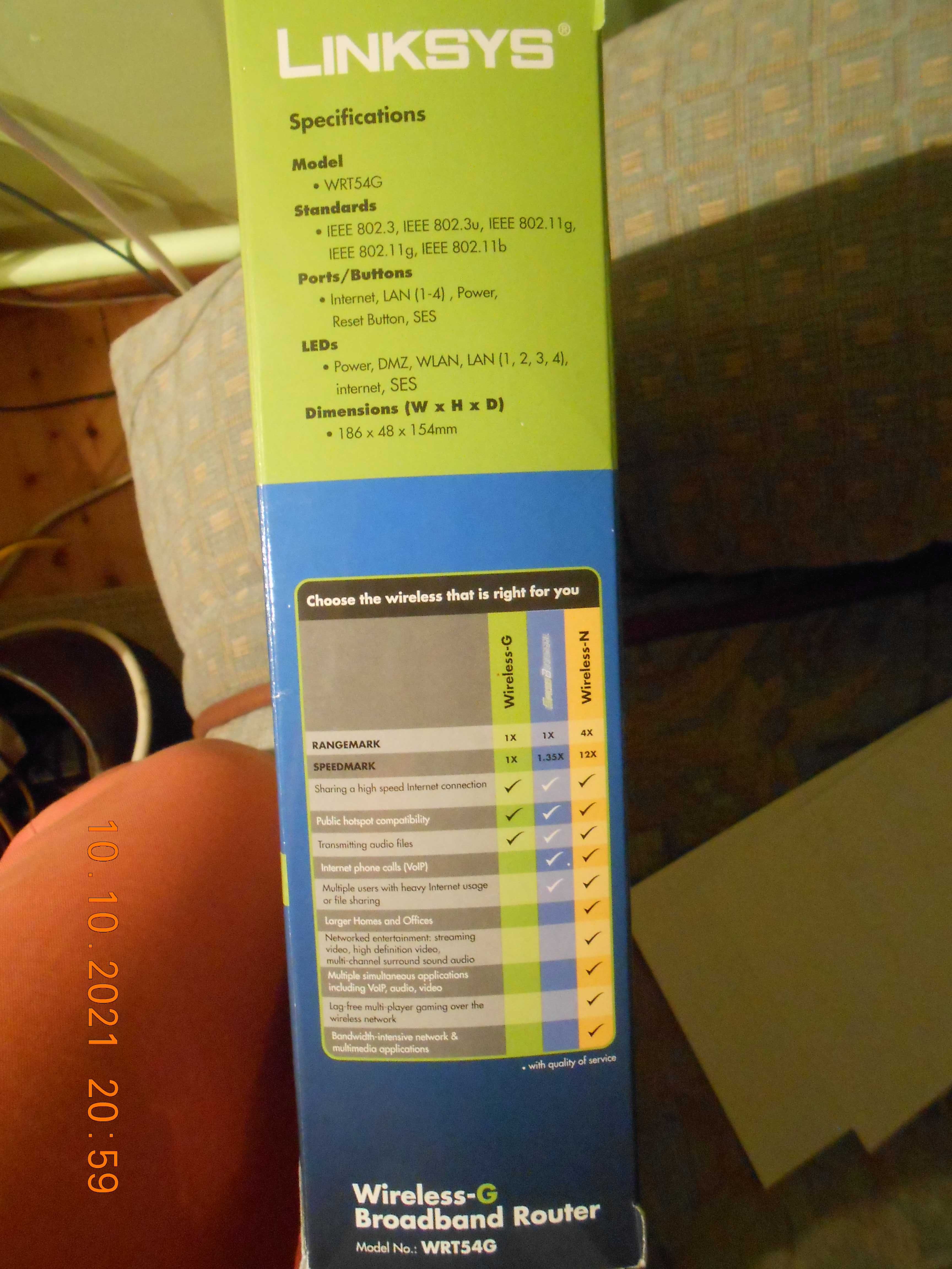 Router Linksys WRT54G Wireless-G