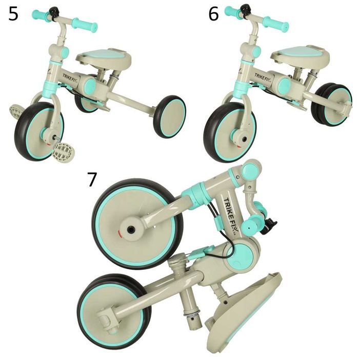 Rowerek TRIKE FIX V4 2w1 dla Dzieci Wózek SPACERÓWKA z Prowadnikiem