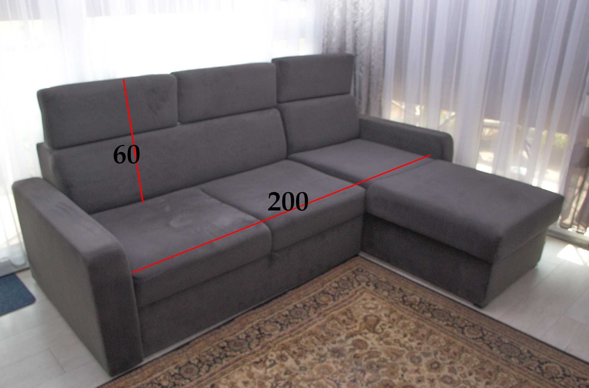 Narożnik z funkcją spania