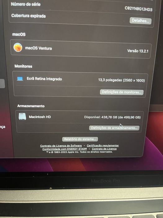 Macbook 2018 13” i5-8259U 520GB