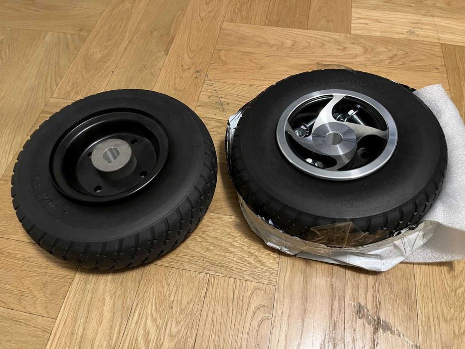 2x Silnik 24VDC 250W, joystick wózka elektr, kontroler bluetooth, koła