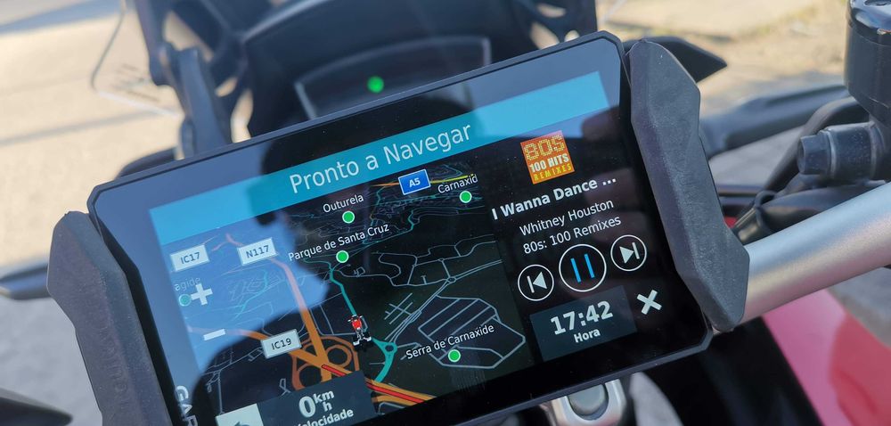 GPS GARMIN ZUMO XT com suporte TOURATECH com chave de segurança