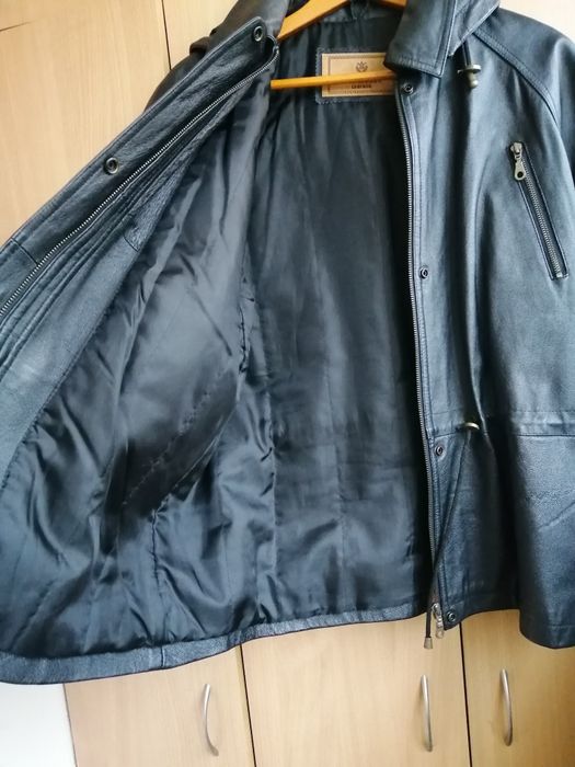 Кожаная куртка Milan leather, парка в Новом состоянии М-XL!