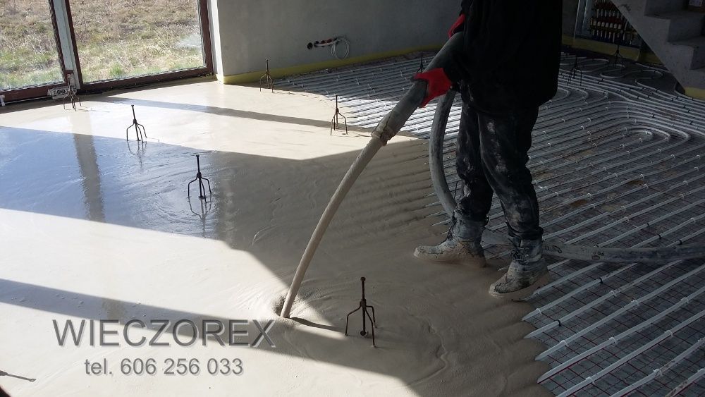 Posadzki anhydrytowe Pruszków Grodzisk styrobeton ogrzewanie podłogowe