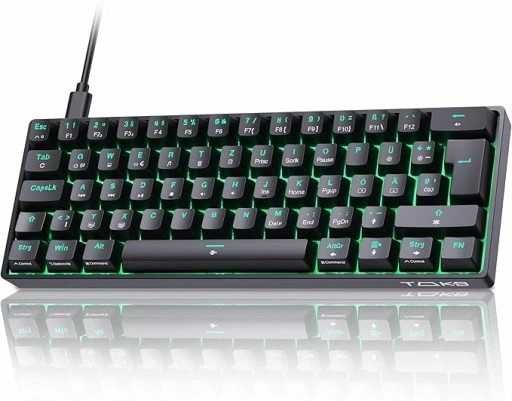 TMKB T61SE-D Mechaniczna Klawiatura Gamingowa DE CZARNA QWERTZ