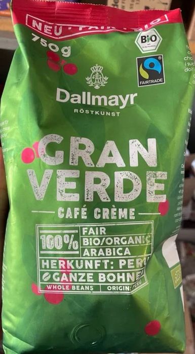 Кава в зернах біо Dallmayr Gran Verde