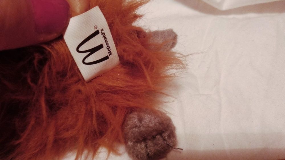 игрушка мягкая утконос утка кот лиса брелок на ранец макдональдс 2006