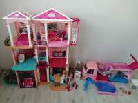 Wielki zestaw Barbie Camper, domek mattel