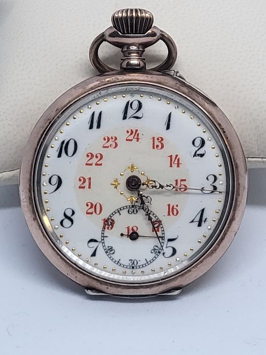 Карманные часы  серебро 800