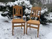 Drewniane,sosnowe krzesła