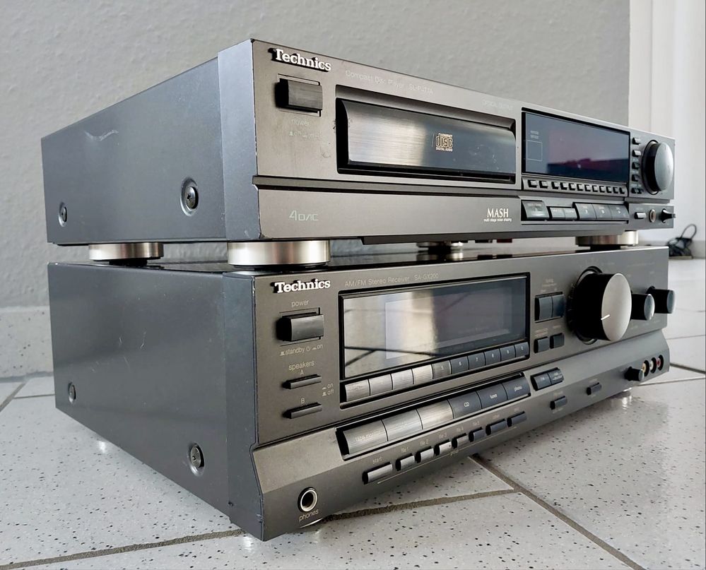 TECHNICS SA-GX200/TECHNICS SL-P477A Audio Stereo HiFi Wieża-Zestaw