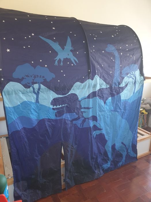 Cobertura de cama reversível dinossauros
