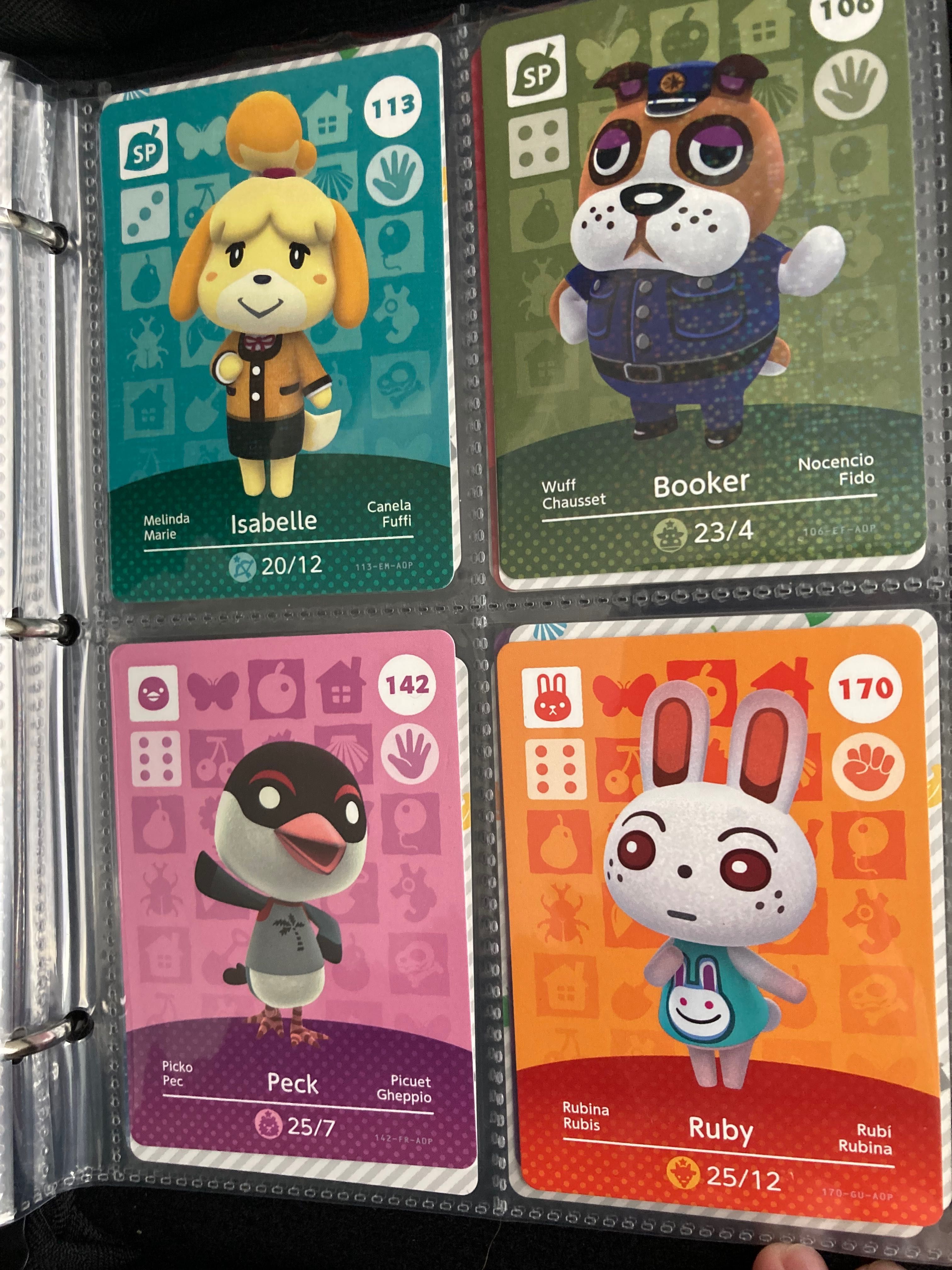 Cartas Amiibo Animal Crossing