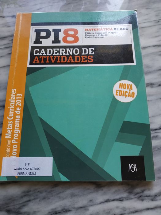 Livro atividades Matemática PI 8 ano