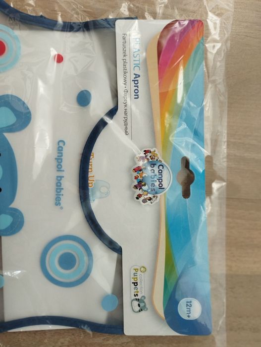 Nowy Śliniak Canpol plastikowy z tygryskiem