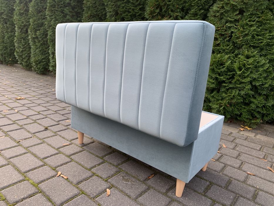 Pufa szyta w linie na wymiar