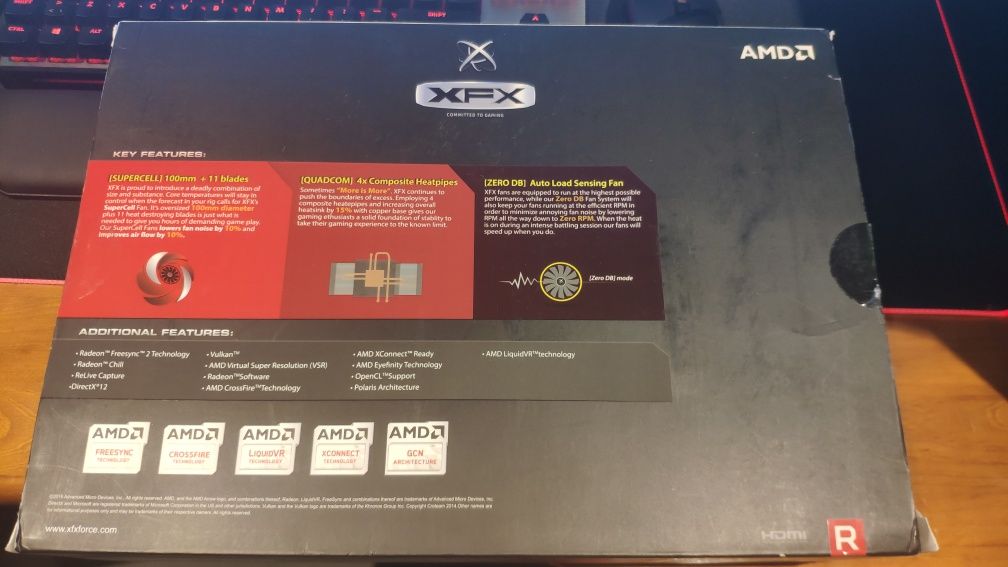 Gráfica XFX Radeon RX 580 GTS XXX Edition 8GB