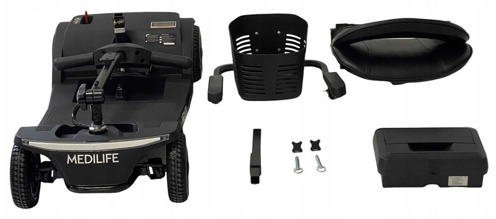 Skuter inwalidzki elektryczny 4 kołowy dla seniora LEKKI MEDILIFE NEST