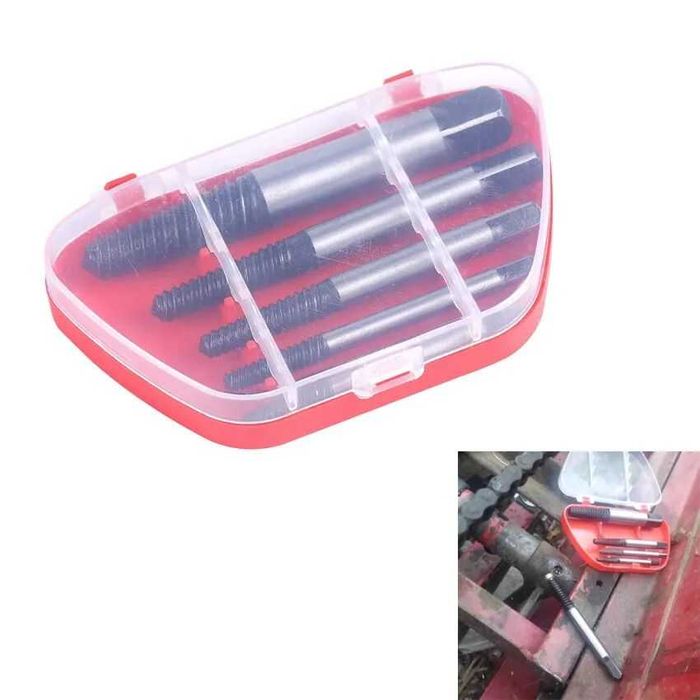 Экстракторы для сломаных винтов болтов малый набор из 5 элементов