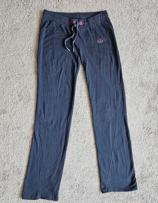 Damskie bawełniane spodnie dresowe granatowe, M, marka Zanardi