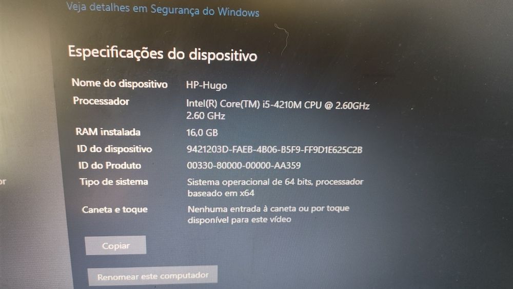 PROCESSADOR I5 4200M 2.60Ghz