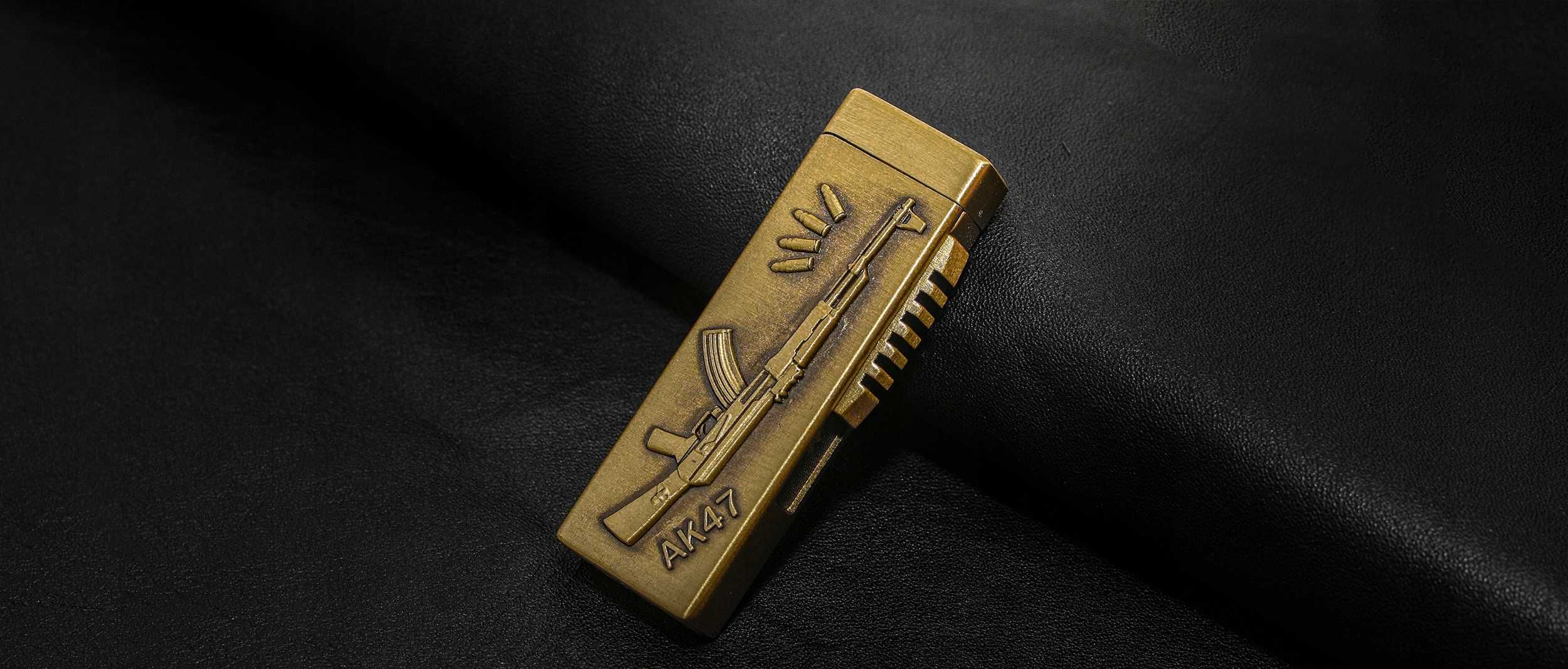 Zapalniczka Żarowa Metalowa Prezent AK47 Pistolet Wojska ARMY Solidna