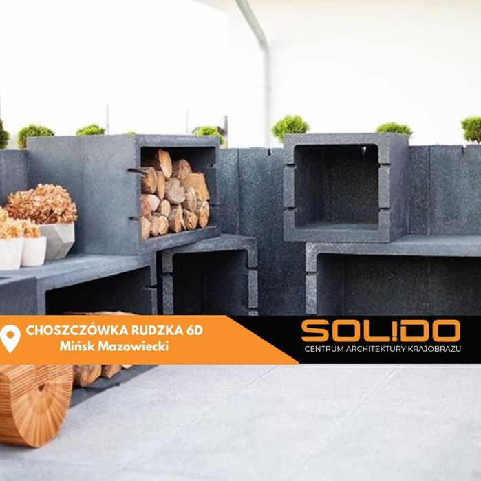 Donica ogrodowa betonowa 50x100 H=50 cm GRAFIT