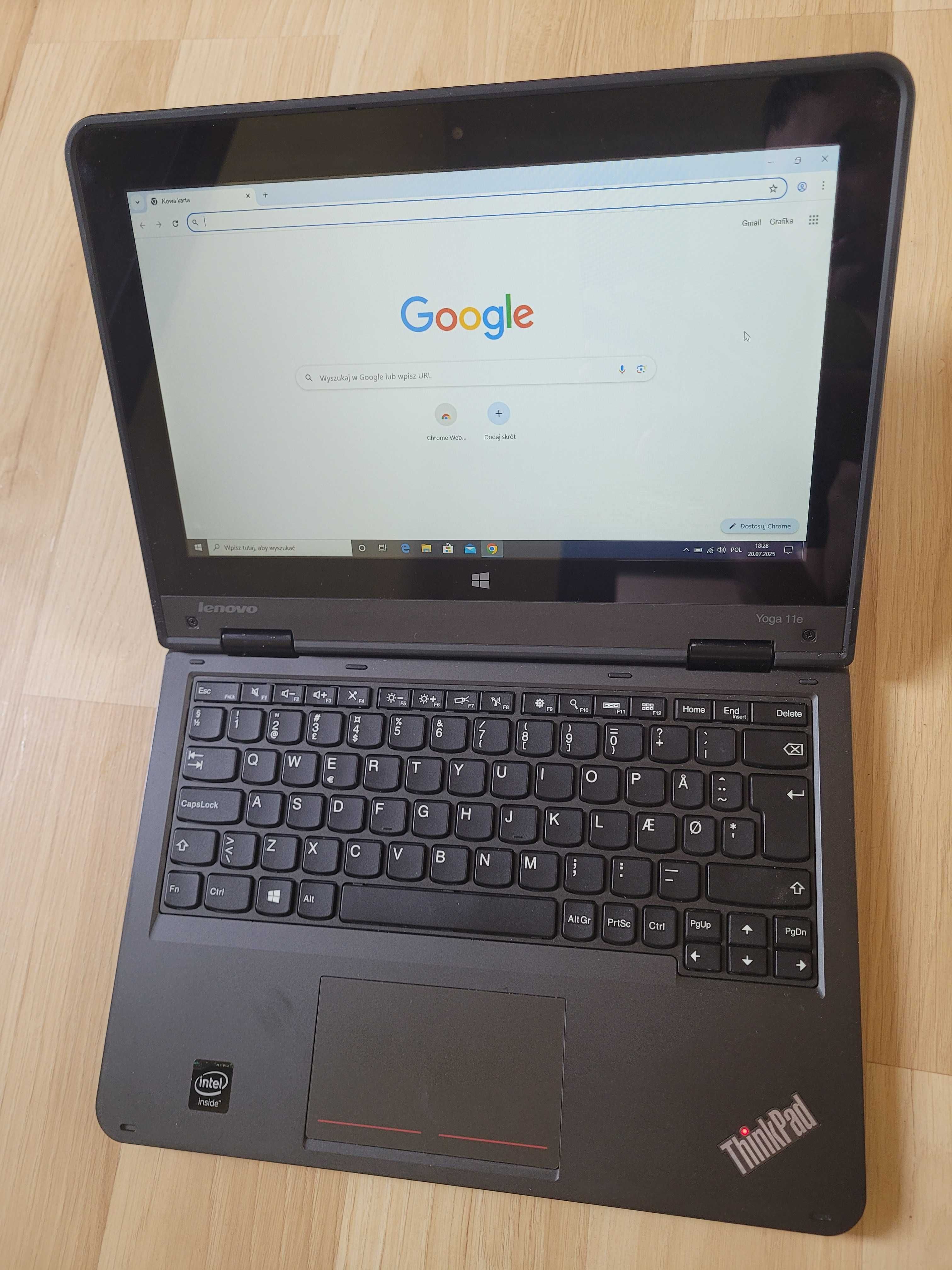 Laptop Lenovo Yoga 11e N2930 Bez Dysku i Ram, Bat 3h Nie Testowany