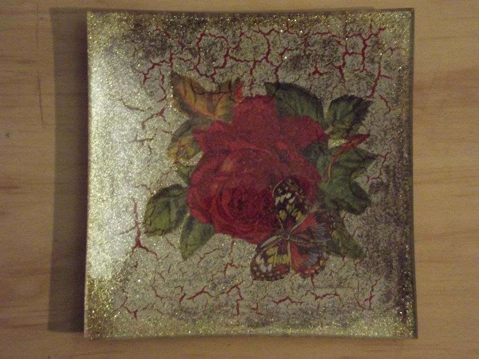 Prato pintado á mão