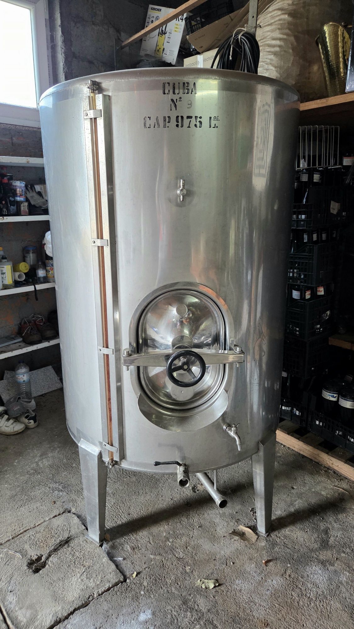 Cuba de 1000L en inox