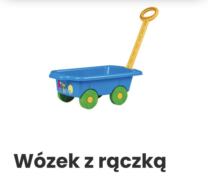 Wozek z raczka, taczka dla dzieci, wozek do piaskownicy