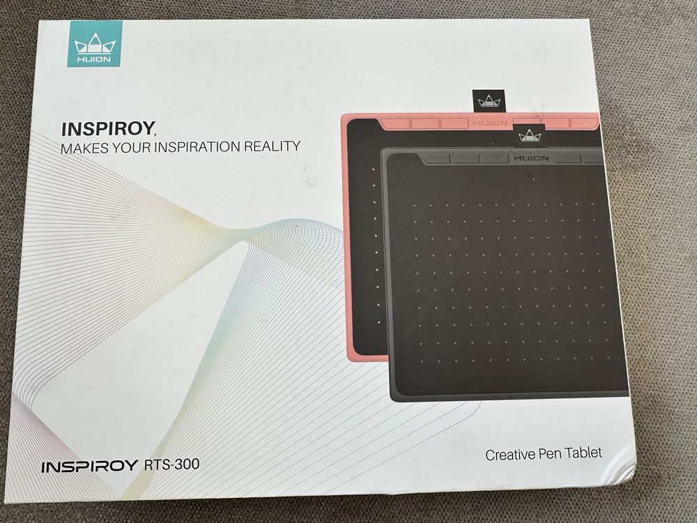 Tablet graficzny HUION Inspiroy RTS-300 róż nowy