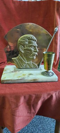 настольный письменный прибор сталинский СССР 40-е бронза мрамор