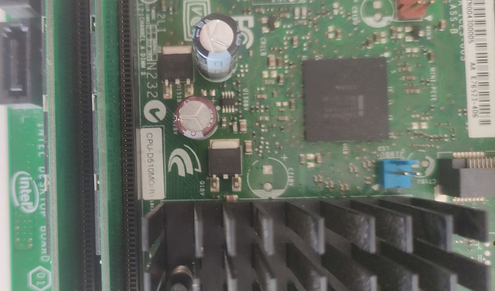 Płyta główna mini-itx Intel d510 + 2gb ram