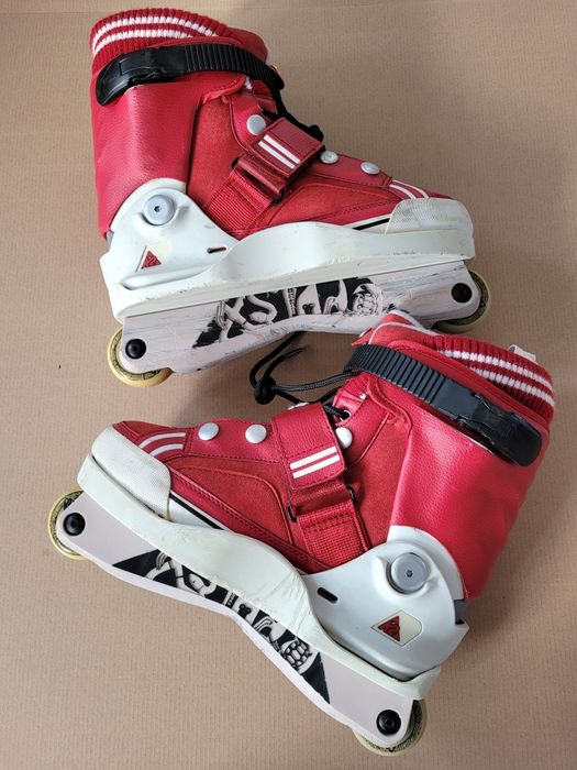 Rolki agresywne K2 Varsity rozm 42.5 (27.5cm) + szyny Xsjado wyczynowe