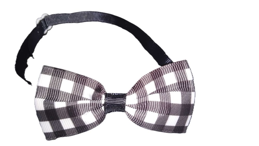 OBROŻA DLA PSA KOTA Kokarda Kokardka Muszka Mucha Regulowana w kratę
