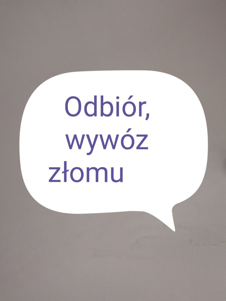 Odbiór, wywóz złomu, pomoc w uprzątnięciu.