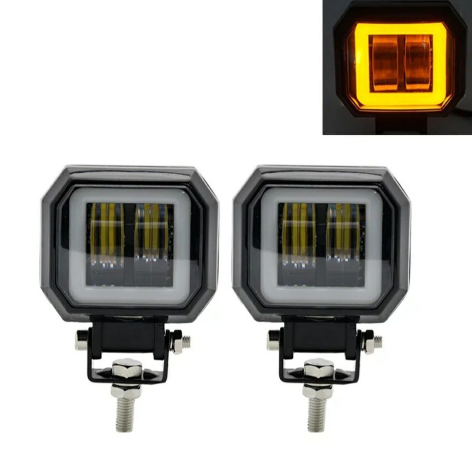 противотуманная LED фара 20w с СТГ