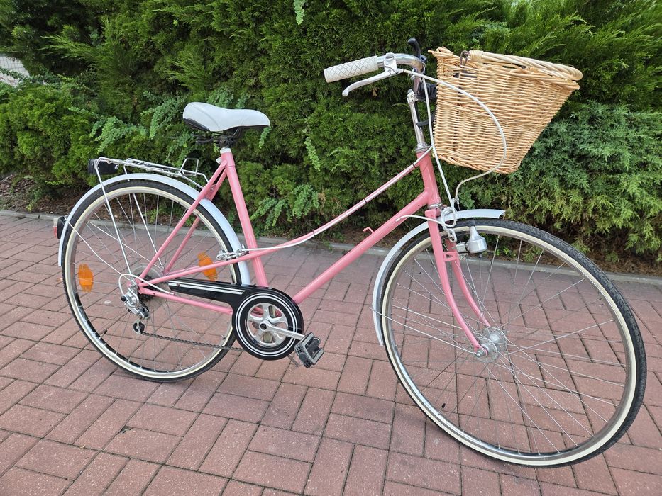 Rower Damka Dwururka z koszykiem