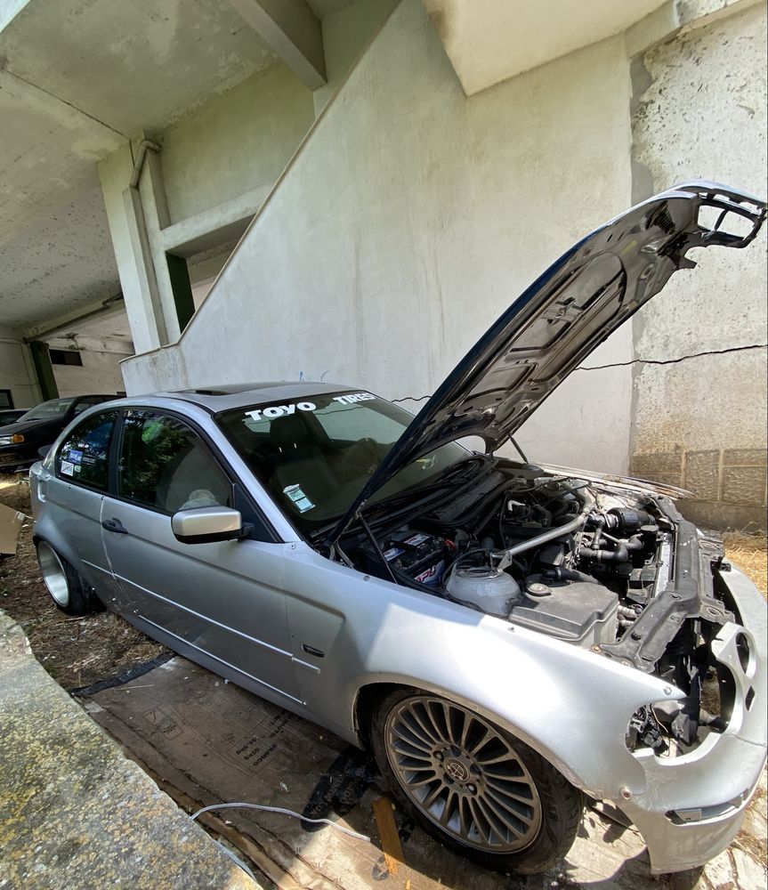 BMW e46 compact depois do acidente