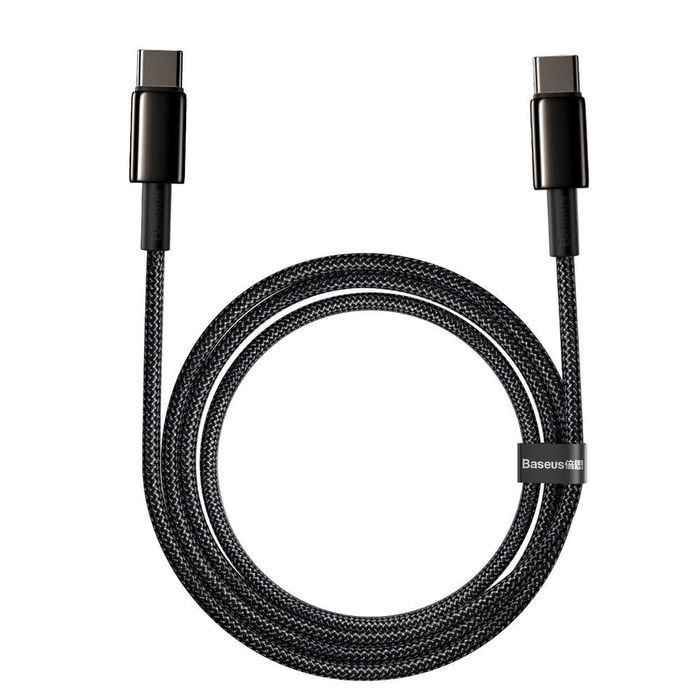 Baseus kabel USB C - USB C szybkie ładowanie 100W 5A 2m czarny